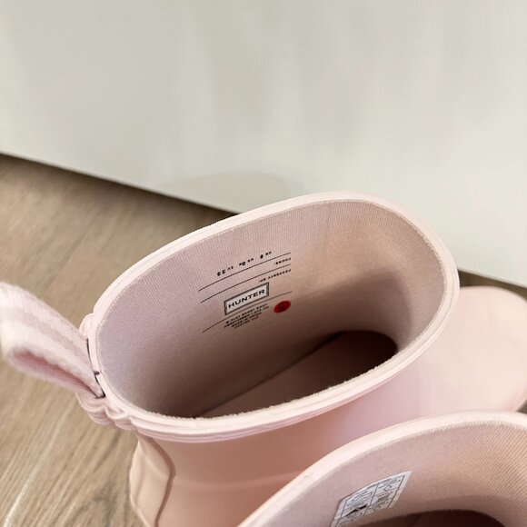 HUNTER Play Short Rain Boots in Light Natural Pink Size US 8 - Picture 4 of 7